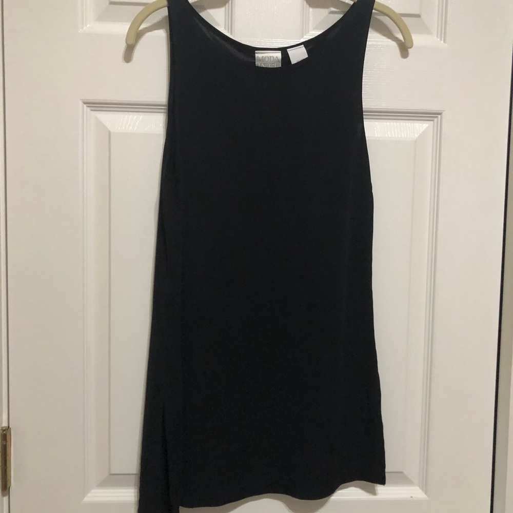 MODA INT’L Black Tunic Top